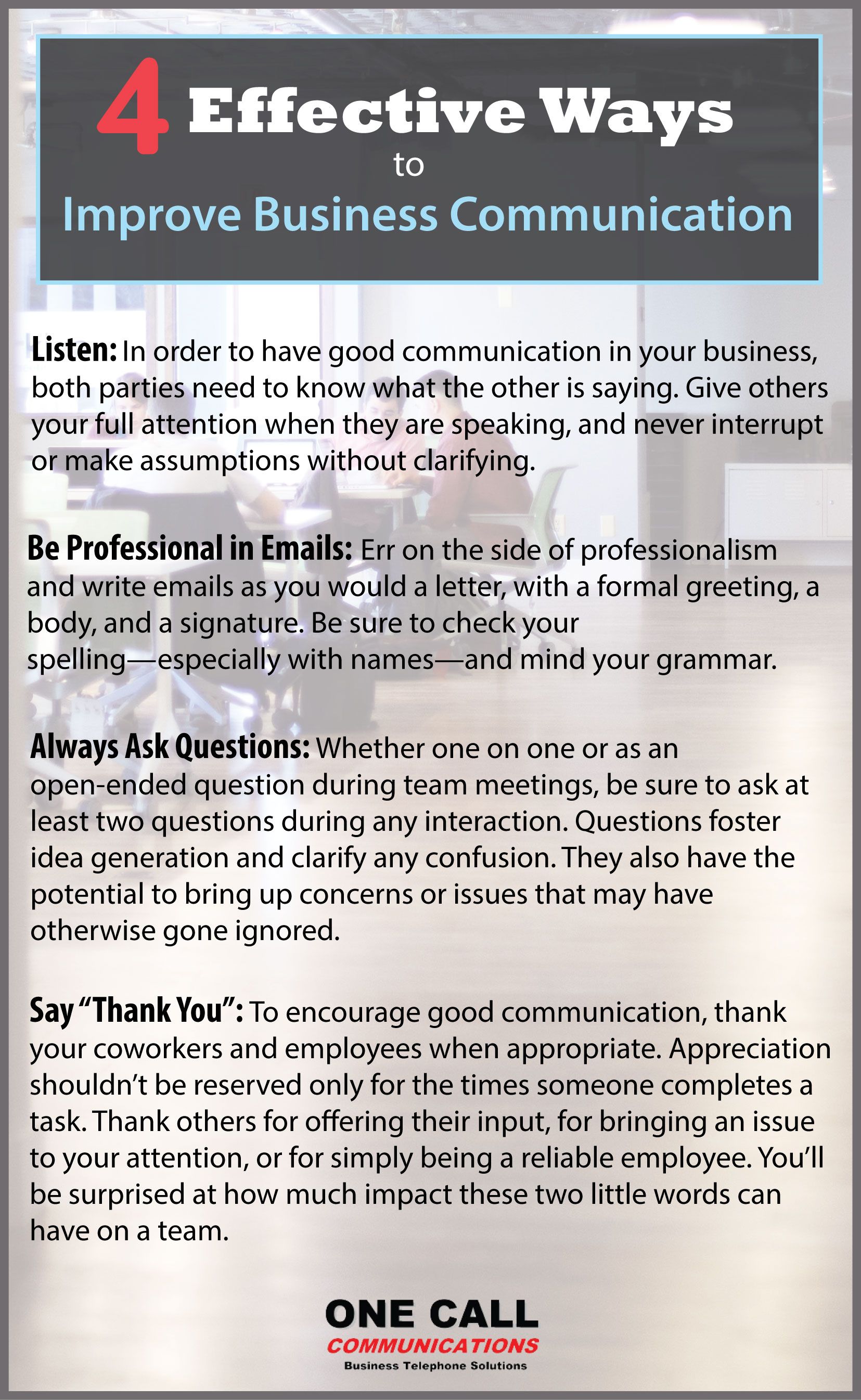 4 Effective Ways to Improve Business Communication